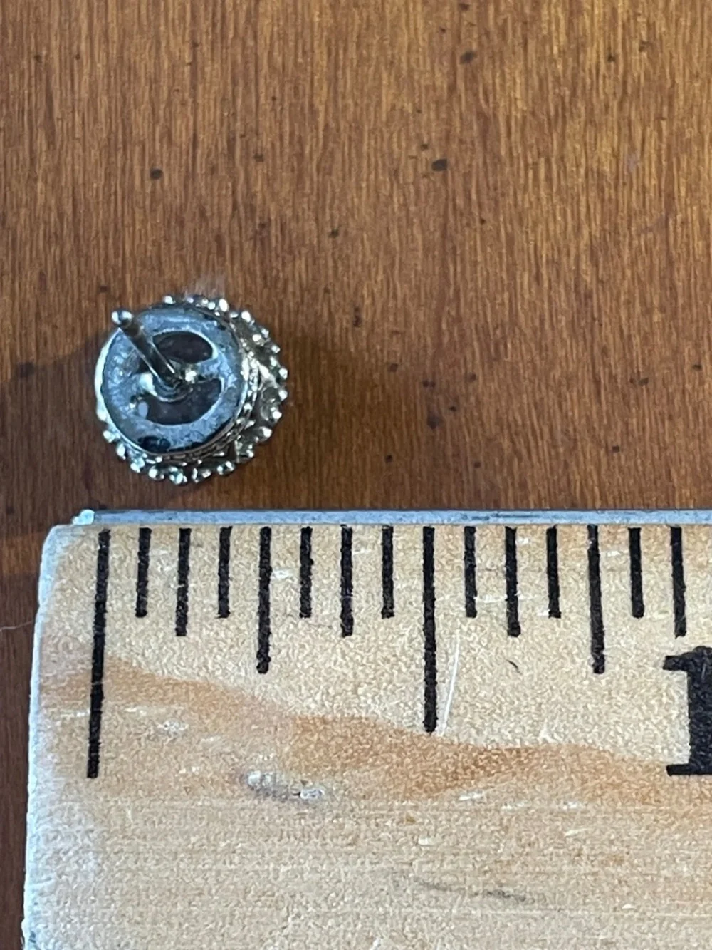 Vintage Avon Sterling Silver Filigree Earrings with Cubic Zirconia